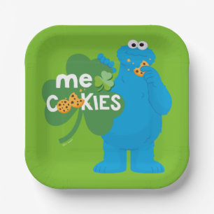 Koekjesmonster Shamrock Love Papieren Bordje