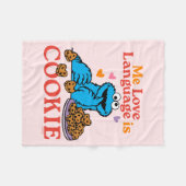 Koekjesmonster | Valentijnsdag-offerte Fleece Deken (Voorkant (Horizontaal))