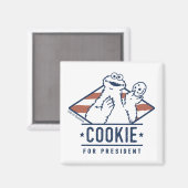 Koekjesmonster voor President Magneet (Voorkant / Achterkant)