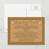 koekjesreceptiekaarten briefkaart (Voorkant / Achterkant)