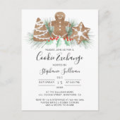 Koekjesuitwisseling Uitnodiging Briefkaart (Voorkant)