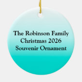 Koekjesworm met bril keramisch ornament (Achterkant)