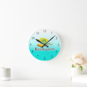 Koekjesworm met bril ronde klok (Huis)