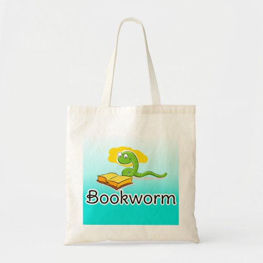 Koekjesworm met bril tote bag (Voorkant)