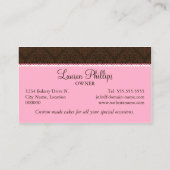 Koekkerbakkerij Visitekaartje (Achterkant)