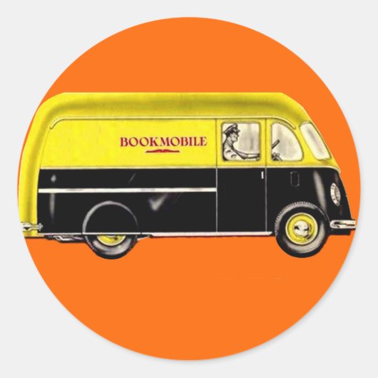 Koekmobiel Ronde Sticker (Voorkant)
