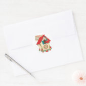 Koekoek over je heen | VALENTIJN | Ronde Stickers (Envelop)