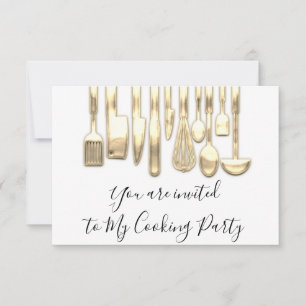 Koekpartij Chef Golden Kitchen Golden White Kaart