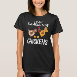 Koekskuikens voor mannen Rooster Hen Chicken Poul T-shirt