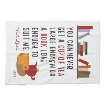 Koekvis C.S. Lewis Tea and Books Quote Illustrated