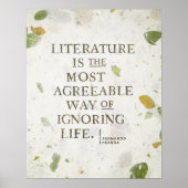 Koekworm Quote van Fernando Pessoa Poster (Voorkant)