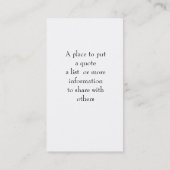 Koekworm Regelmatig Visitekaartje lezen (Achterkant)