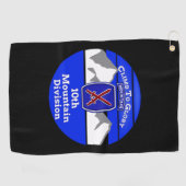 Koel 10e bergdivisie "Klim naar glorie" Golfhanddoek (Horizontaal)