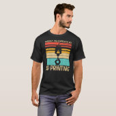 Koel 3D-afdrukken voor mannen 3D-printers T-shirt (Voorkant volledig)