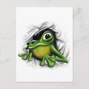 Koel 3d kikker briefkaart