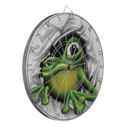 Koel 3d kikker dartbord (Voorkant Links)