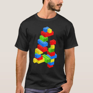 Koel 4e verjaardag bouwstenen 4 jaar oude jongen t-shirt