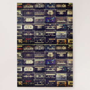 Koel 80-s  puzzel voor cassettes