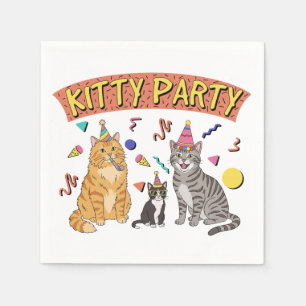 Koel 90s Kattenfeest Servet 1990s Themakat