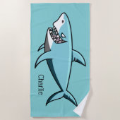 Koel Aangepaste badhanddoek voor haaien (Voorkant)