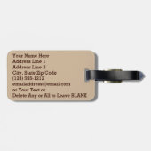 Koel Aangepaste Baseball Bagagelabels Jouw tekst (Achterkant horizontaal)