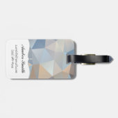 Koel Abstract driehoekspatroon Bagagelabel (Achterkant horizontaal)