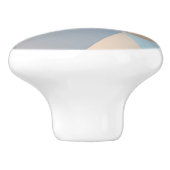 Koel Abstract driehoekspatroon Keramische Knop (Zijkant)