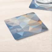 Koel Abstract driehoekspatroon Vierkante Kartonnen Onderzetter (Schuin)