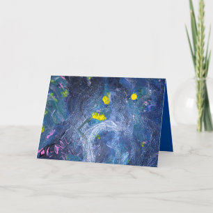 Koel abstract leeg wenskaart bedankkaart