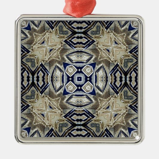 Koel Abstract Metalen Ornament (Voorkant)