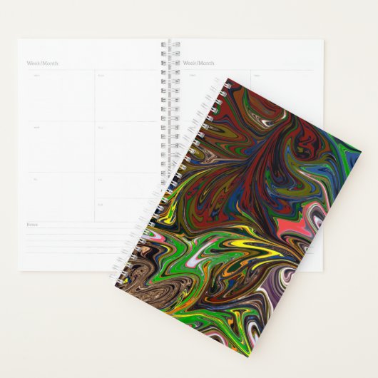 Koel abstract patroon planner (Display)
