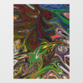 Koel abstract patroon raamsticker (Vel)