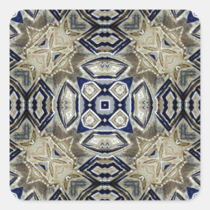Koel Abstract Vierkante Sticker
