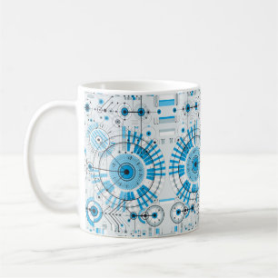 Koel Abstracte-motortechnologie Koffiemok