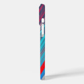 Koel Abstracte rode blauwe penseelstreken Case-Mate iPhone Case (Achterkant / Links)