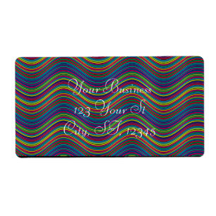 Koel Abstracte Wavy line art Thunder_Cove Etiket