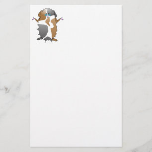 Koel Abyssiniër Pig in zonnebril Briefpapier