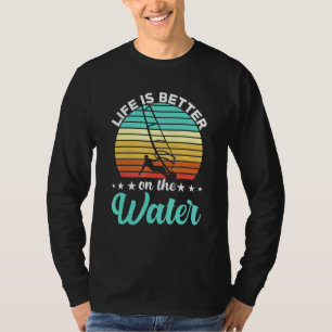 Koel  actiekwindsurfer Stunt geboren in wind T-shirt