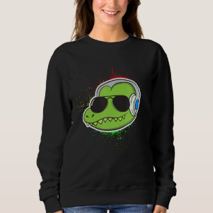Koel Alligator met hoofdtelefoonalligator Trui