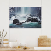 Koel als bergstroom poster (Keuken)