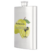 Koel als het leven je leemons draagt heupfles (Links)