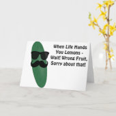 Koel als komkommer kaart (Gele Bloem)