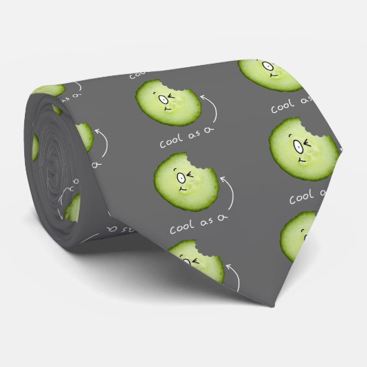 koel als komkommer stropdas (Opgerold)