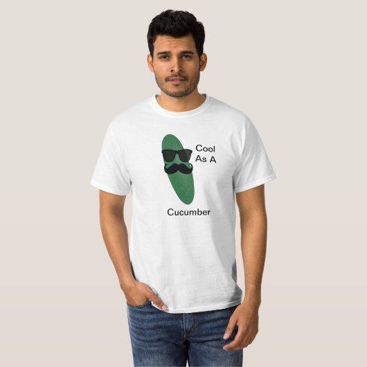 Koel als komkommer t-shirt (Voorkant volledig)