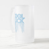 Koel als Mok van geblazen glazen bier (Voorkant links)