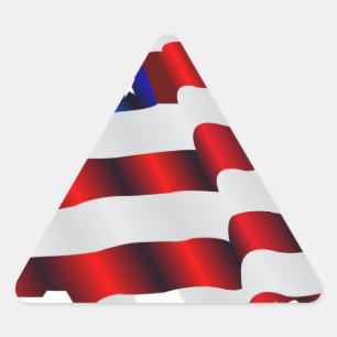 Koel-Amerika, VS/VS, SAD-vlag, Sotchi-games Driehoek Sticker