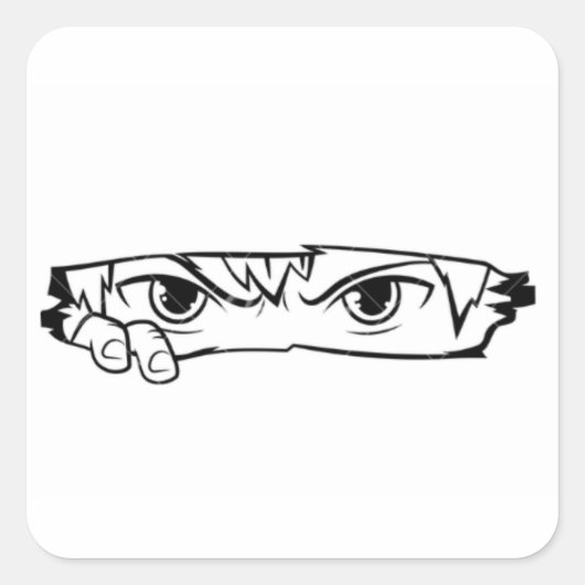 Koel Anime Karakter Aangepaste Sticker (Voorkant)