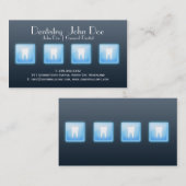 Koel app witte tanden bubble dental visitekaartje (Voorkant / Achterkant)