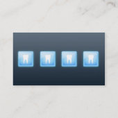 Koel app witte tanden bubble dental visitekaartje (Achterkant)