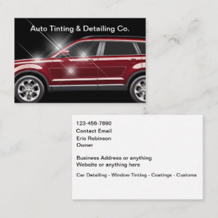 Koel automotive raamfolie en detailing visitekaartje
